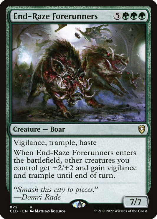 MTG Card Title: End-Raze Forerunners CLB/822