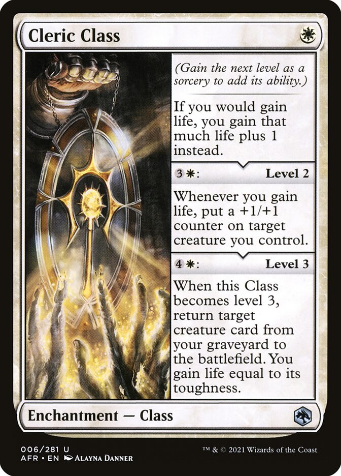 MTG Card Title: Cleric Class AFR/6