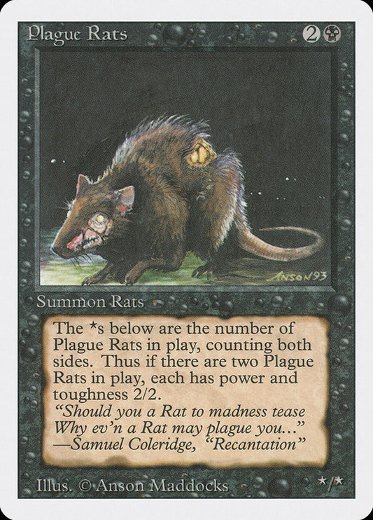 MTG Card Title: Plague Rats 3ED/123