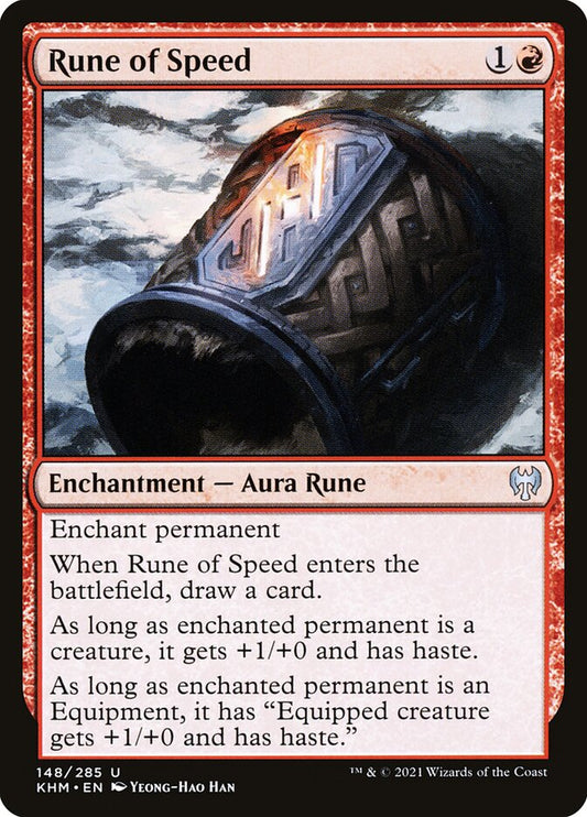 MTG Card Title: Rune of Speed KHM/148