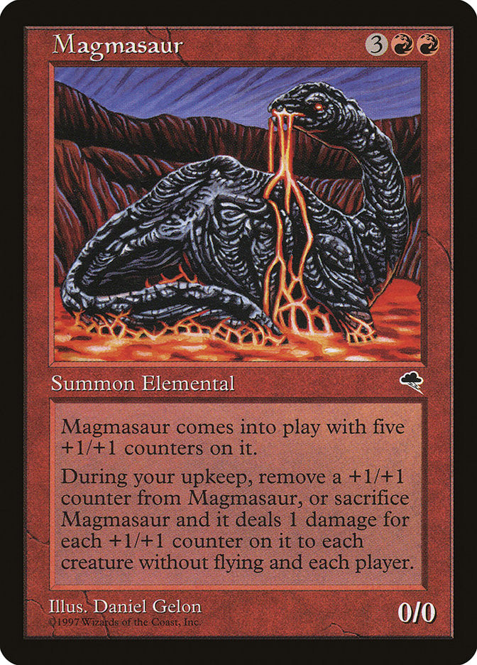 MTG Card Title: Magmasaur TMP/188