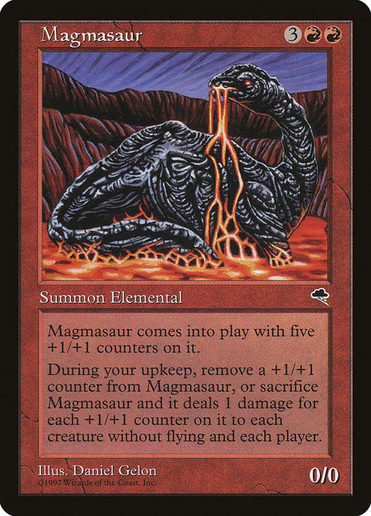MTG Card Title: Magmasaur TMP/188