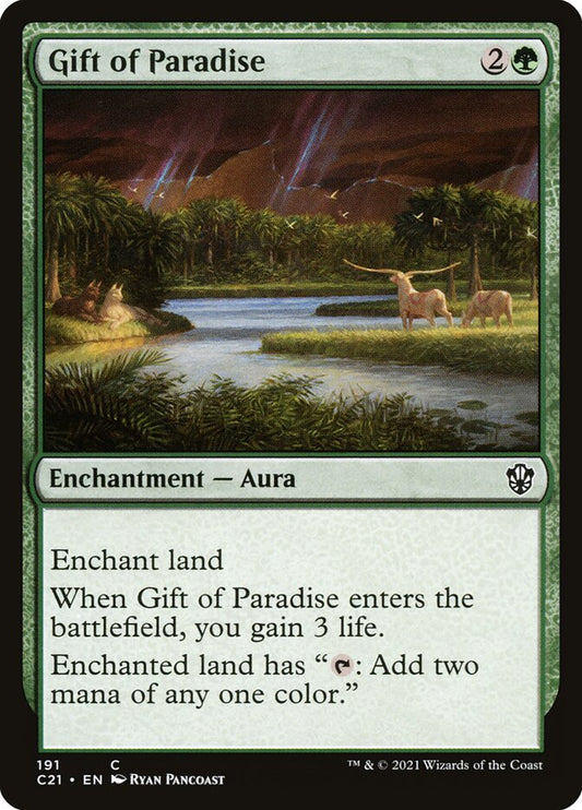 MTG Card Title: Gift of Paradise C21/191