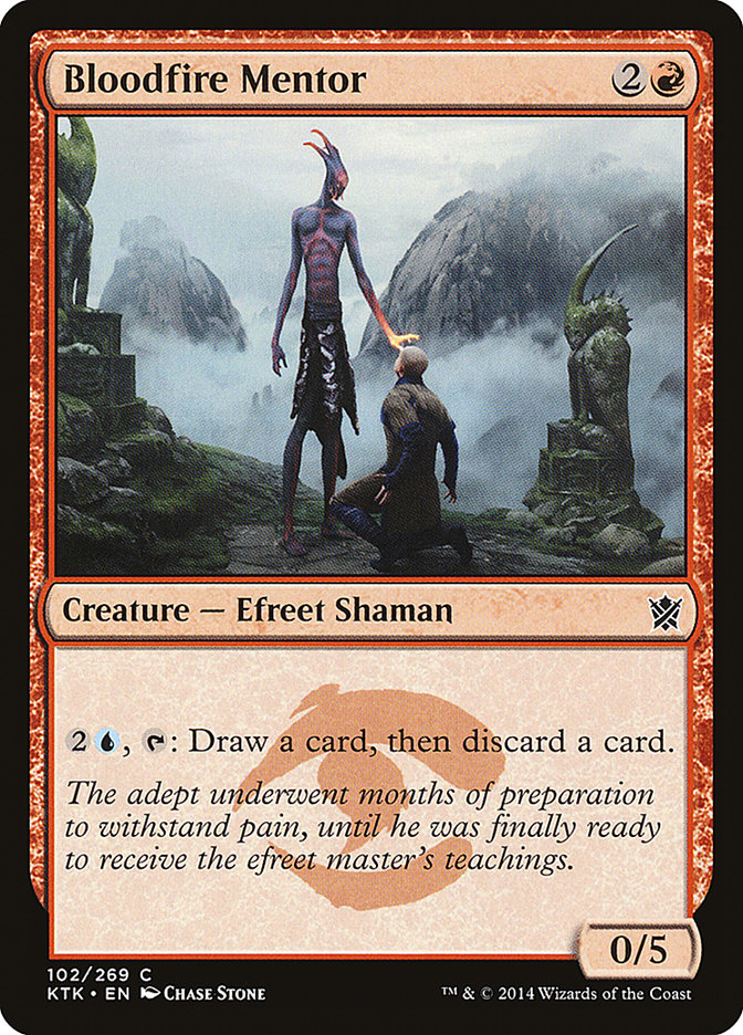 MTG Card Title: Bloodfire Mentor KTK/102