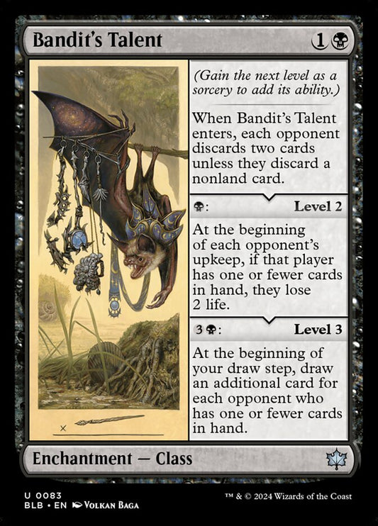 MTG Card Title: Bandit's Talent BLB/83
