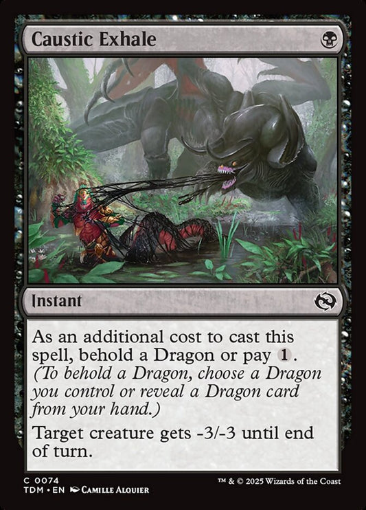 MTG Card Title: Caustic Exhale TDM/74