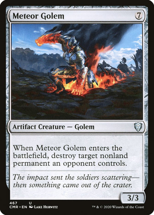 MTG Card Title: Meteor Golem CMR/467