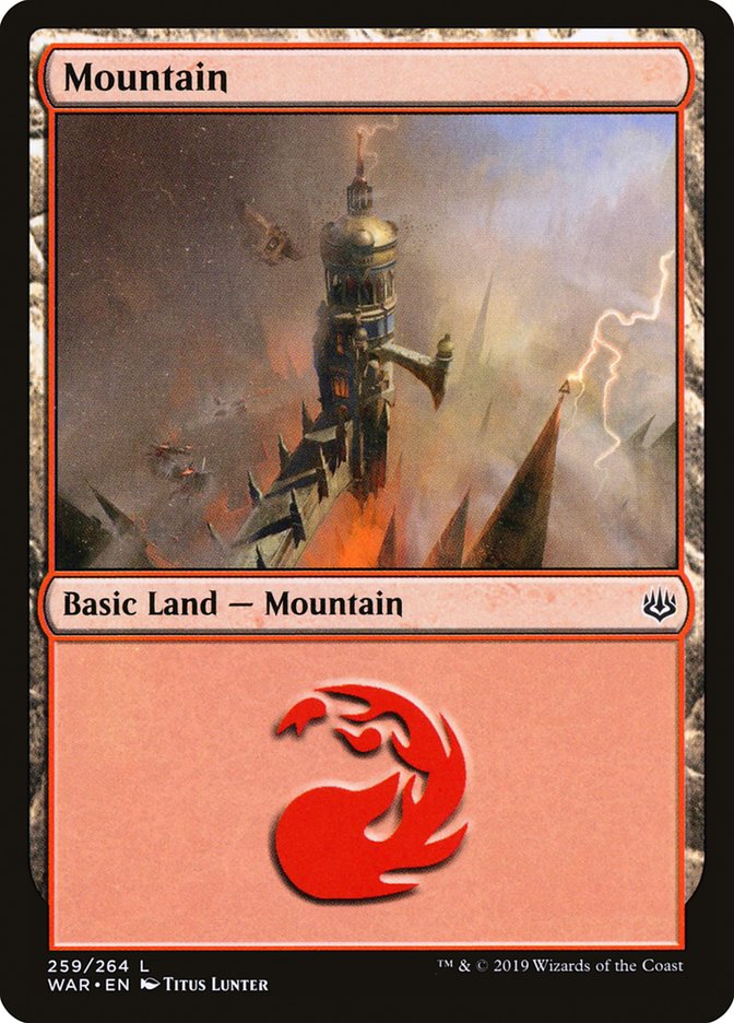 MTG Card Title: Mountain WAR/259
