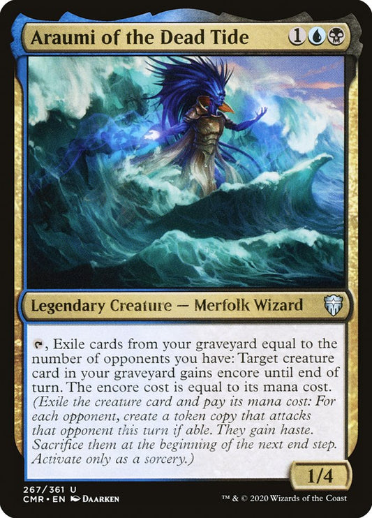 MTG Card Title: Araumi of the Dead Tide CMR/267