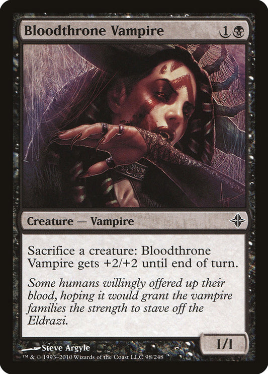 MTG Card Title: Bloodthrone Vampire ROE/98