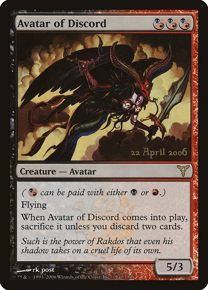 MTG Card Title: Avatar of Discord PDIS/140Ôÿà