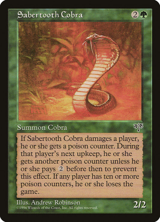 MTG Card Title: Sabertooth Cobra MIR/238