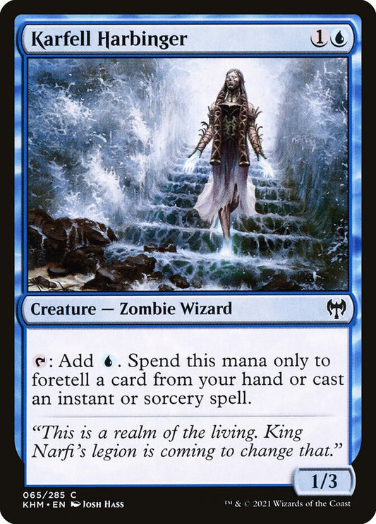 MTG Card Title: Karfell Harbinger KHM/65