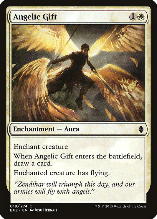 MTG Card Title: Angelic Gift BFZ/19