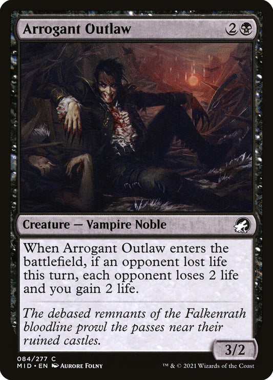 MTG Card Title: Arrogant Outlaw MID/84
