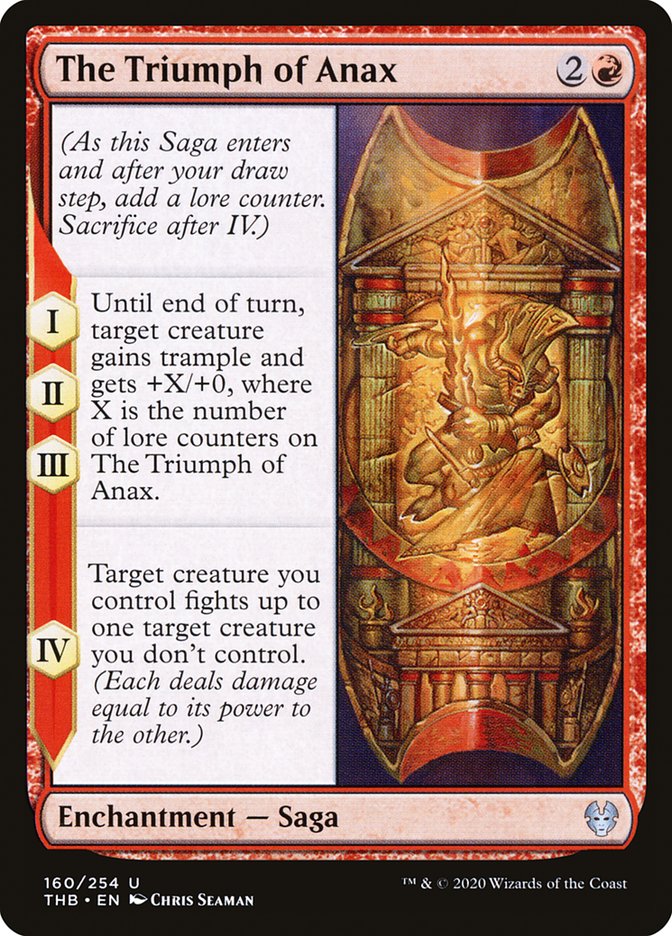 MTG Card Title: The Triumph of Anax THB/160