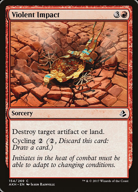 MTG Card Title: Violent Impact AKH/154