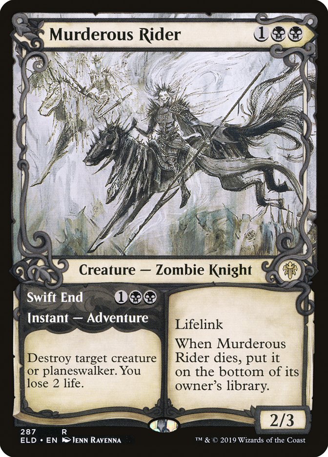 MTG Card Title: Murderous Rider // Swift End ELD/287