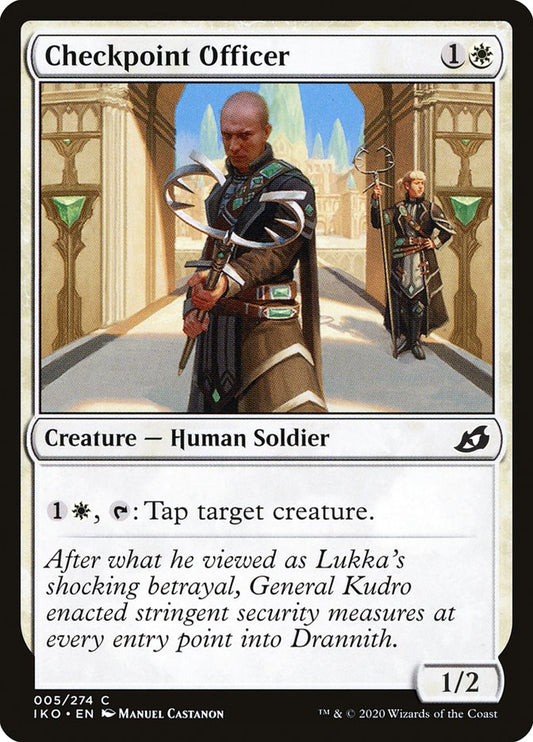 MTG Card Title: Checkpoint Officer IKO/5