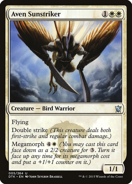 MTG Card Title: Aven Sunstriker DTK/5