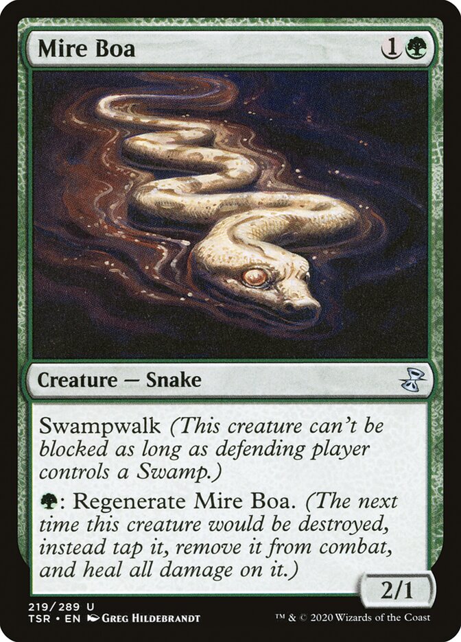 MTG Card Title: Mire Boa TSR/219