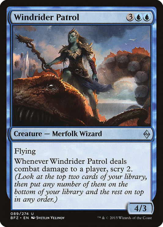 MTG Card Title: Windrider Patrol BFZ/89