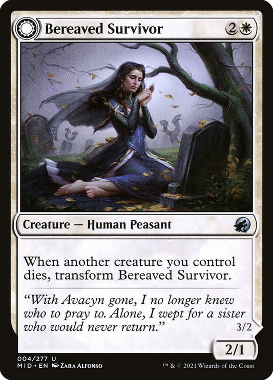 MTG Card Title: Bereaved Survivor // Dauntless Avenger MID/4