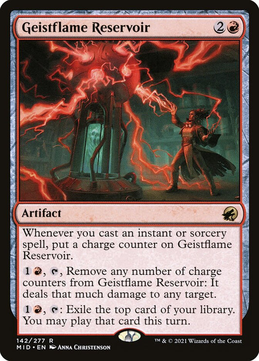MTG Card Title: Geistflame Reservoir MID/142