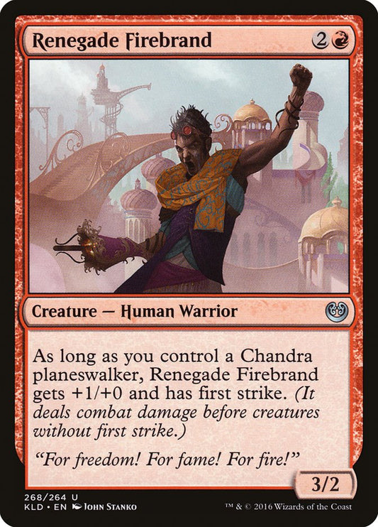 MTG Card Title: Renegade Firebrand KLD/268