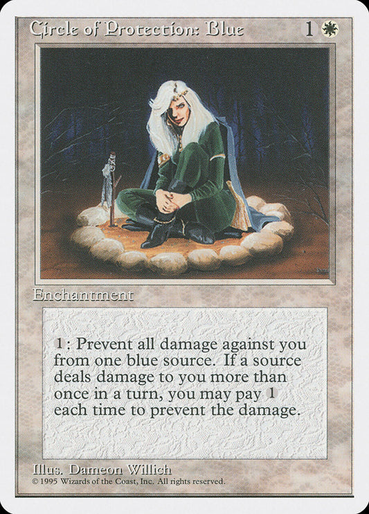 MTG Card Title: Circle of Protection: Blue 4ED/15