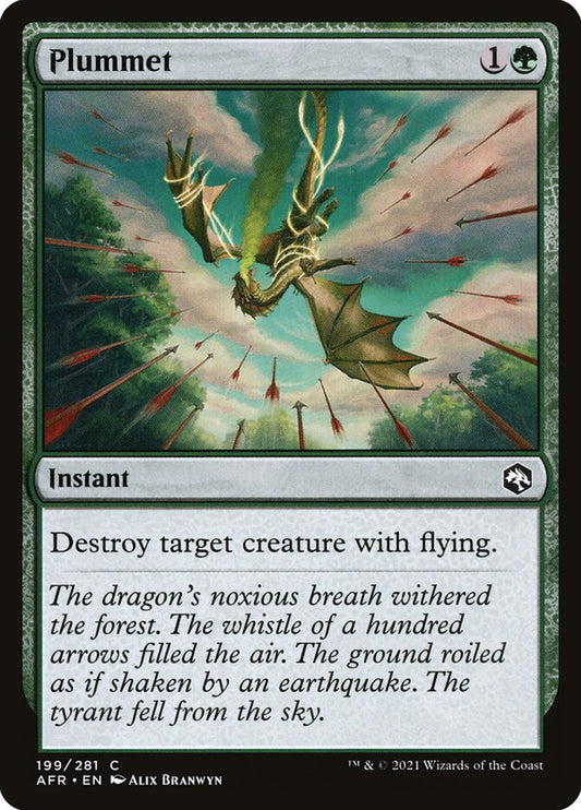 MTG Card Title: Plummet AFR/199