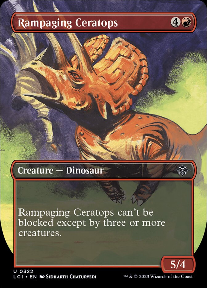 MTG Card Title: Rampaging Ceratops LCI/322