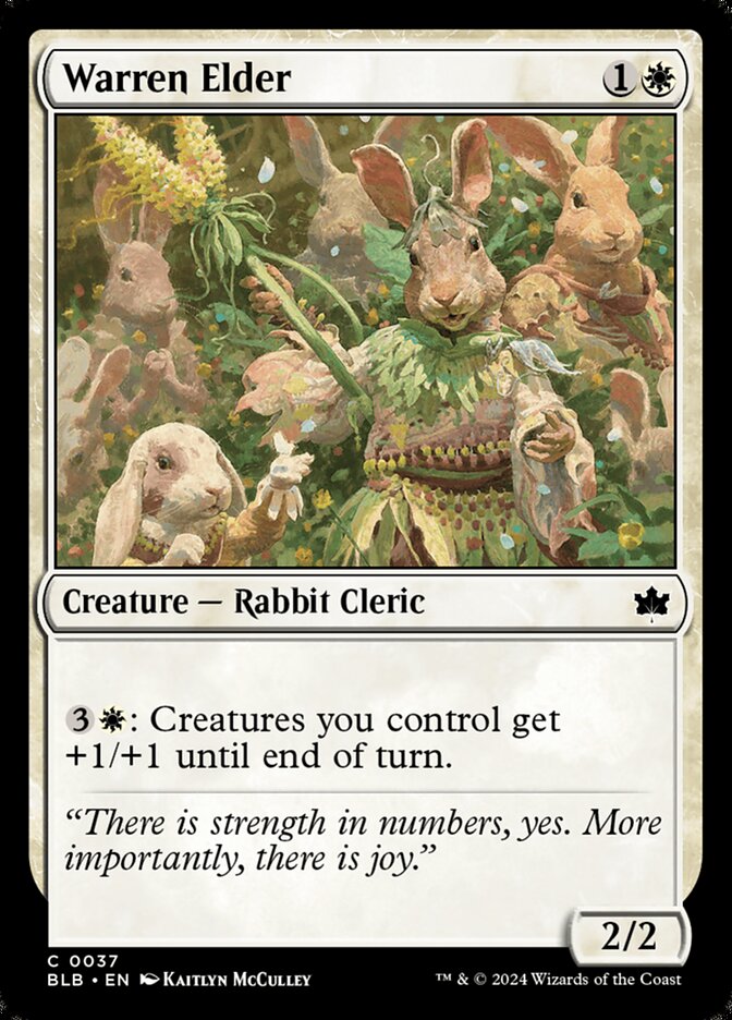 MTG Card Title: Warren Elder BLB/37