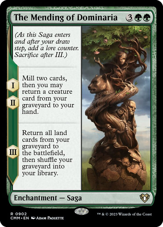 MTG Card Title: The Mending of Dominaria CMM/902
