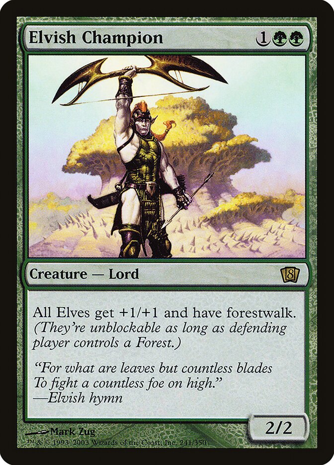 MTG Card Title: Elvish Champion 8ED/241