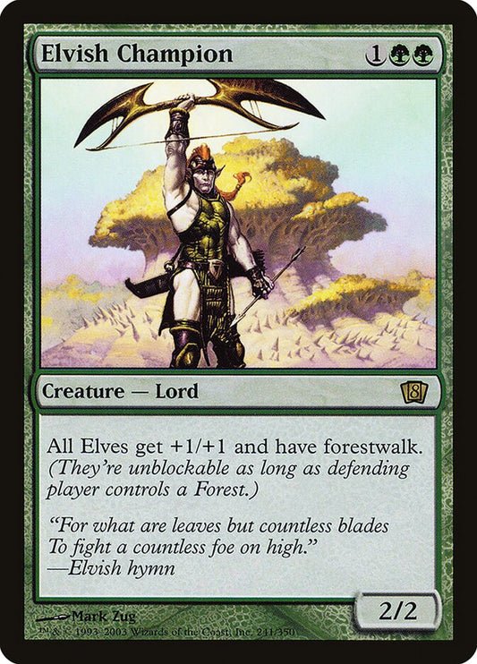 MTG Card Title: Elvish Champion 8ED/241