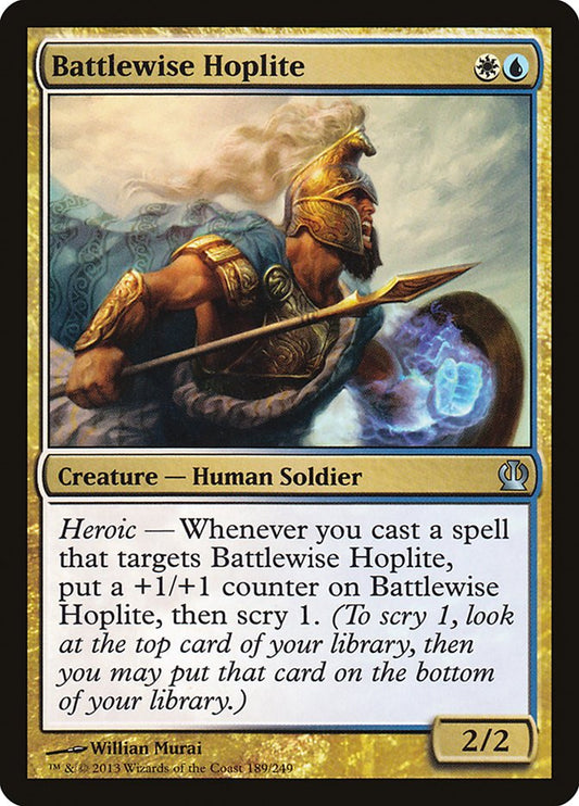 MTG Card Title: Battlewise Hoplite THS/189