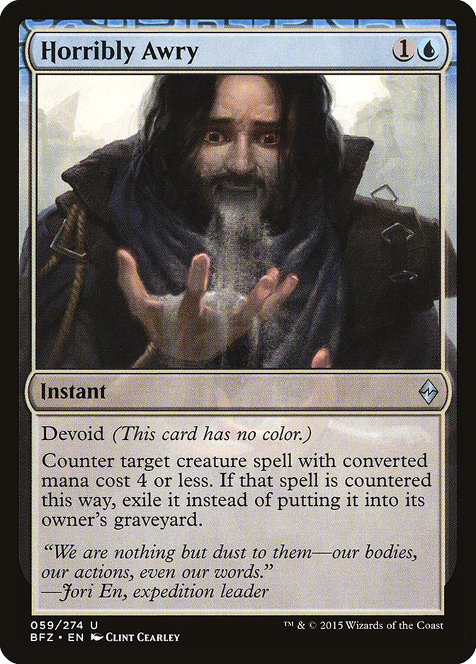 MTG Card Title: Horribly Awry BFZ/59
