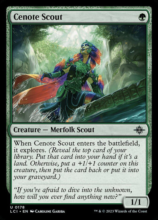 MTG Card Title: Cenote Scout LCI/178