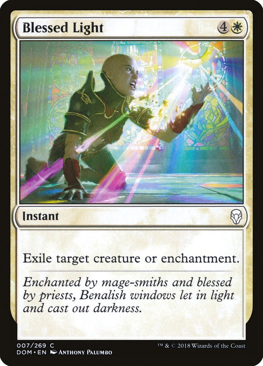 MTG Card Title: Blessed Light DOM/7