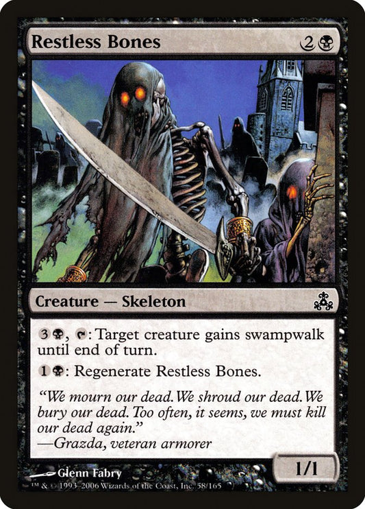 MTG Card Title: Restless Bones GPT/58