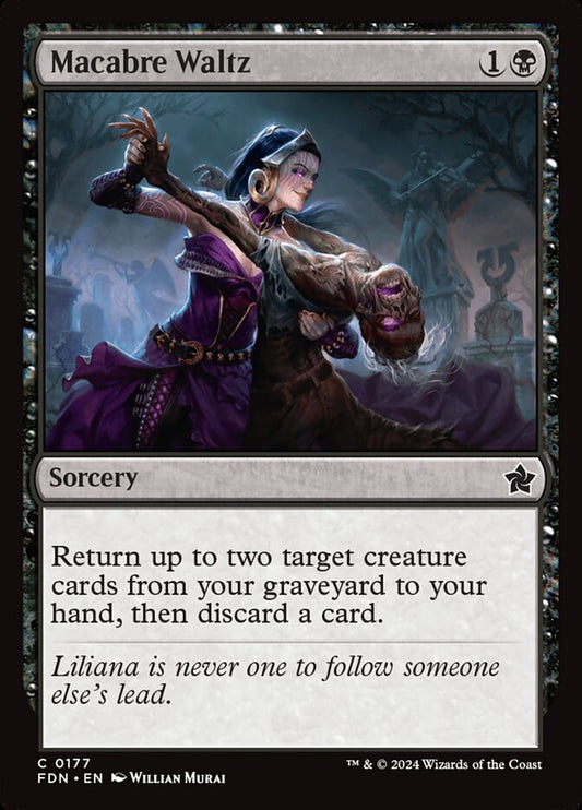 MTG Card Title: Macabre Waltz FDN/177