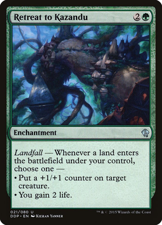 MTG Card Title: Retreat to Kazandu DDP/21