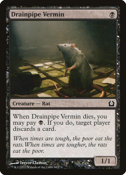 MTG Card Title: Drainpipe Vermin RTR/66