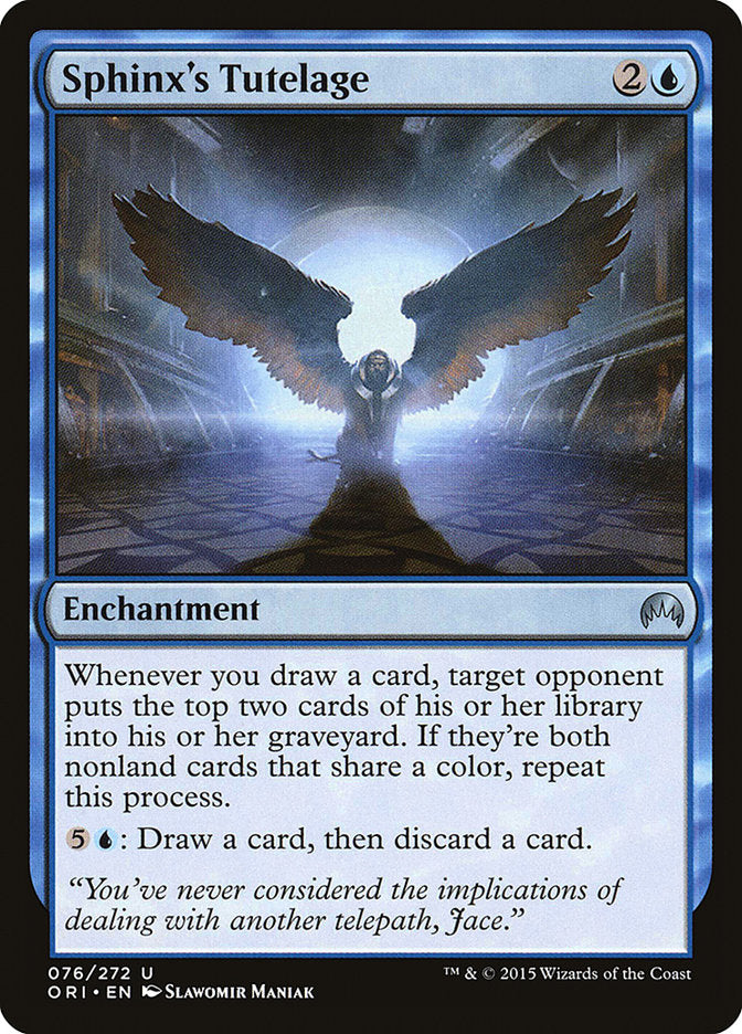 MTG Card Title: Sphinx's Tutelage ORI/76