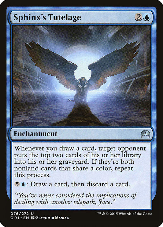 MTG Card Title: Sphinx's Tutelage ORI/76