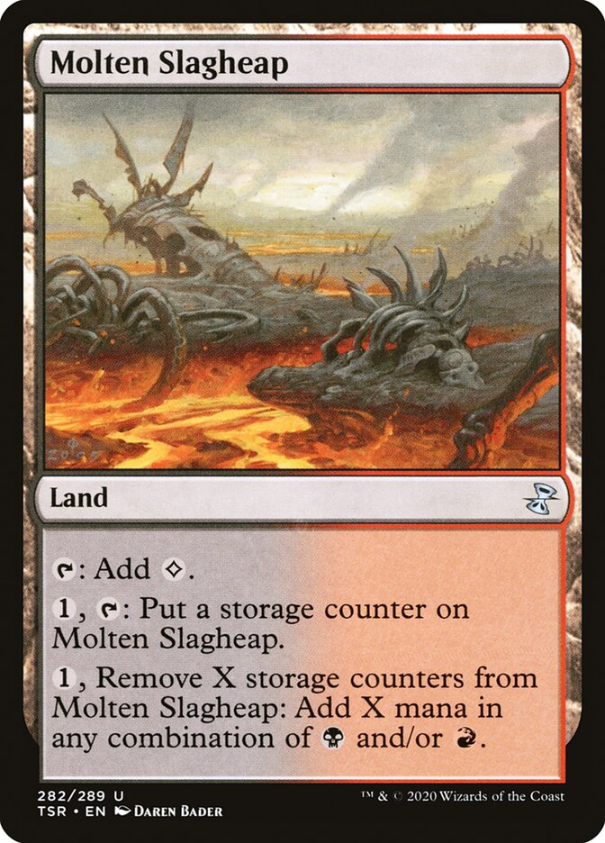 MTG Card Title: Molten Slagheap TSR/282