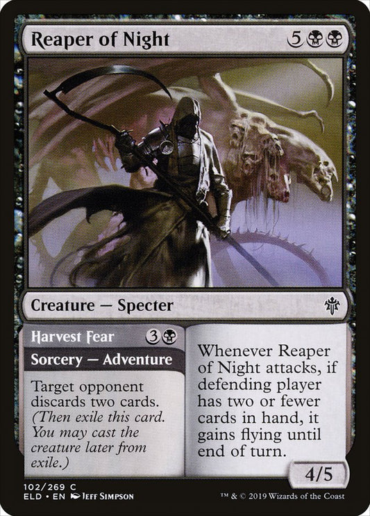 MTG Card Title: Reaper of Night // Harvest Fear ELD/102