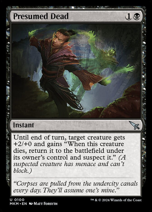 MTG Card Title: Presumed Dead MKM/100