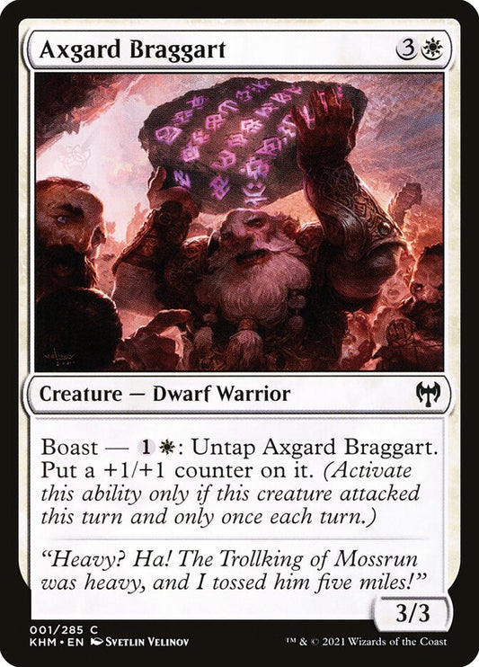 MTG Card Title: Axgard Braggart KHM/1